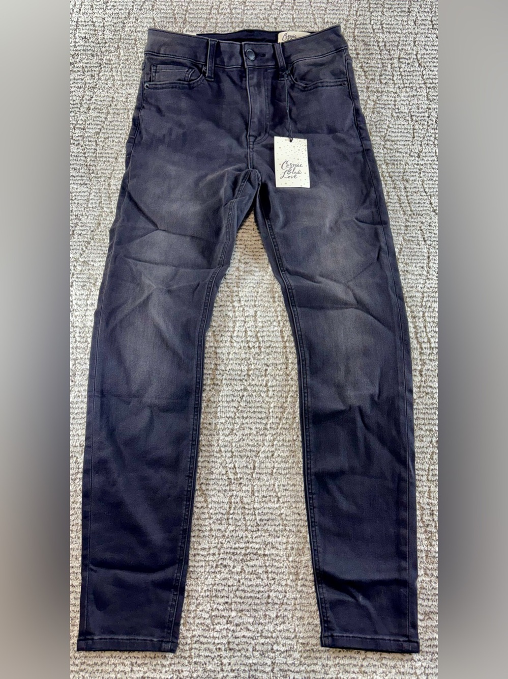 NWT Cosmic Blue Love by Pistola Women’s 28 Half Moon Mid-Rise Jeans
